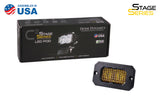 Diode Dynamics Stage Series 2 In LED Pod Sport - Yellow Flood Flush ABL Each - DD6430S