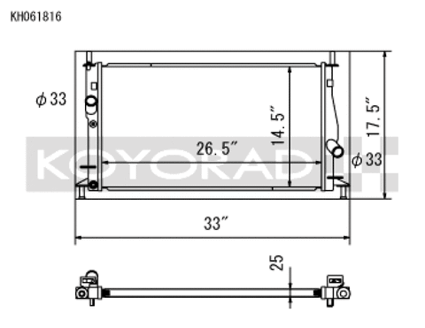 Koyo 04-09 Mazda Mazda3/Speed3 2.0/2.3L I4 NA/Turbo (MT) Radiator - KH061816