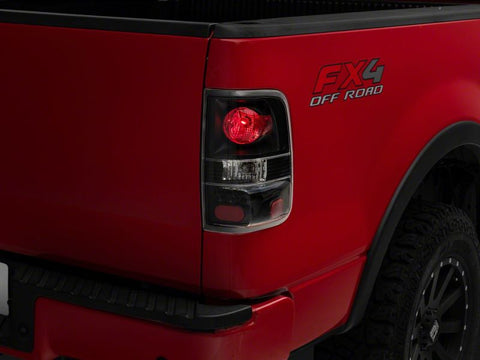Raxiom 04-08 Ford F-150 Styleside Euro Style Tail Lights- BlkHousing - Red/Clear Lens - T542841
