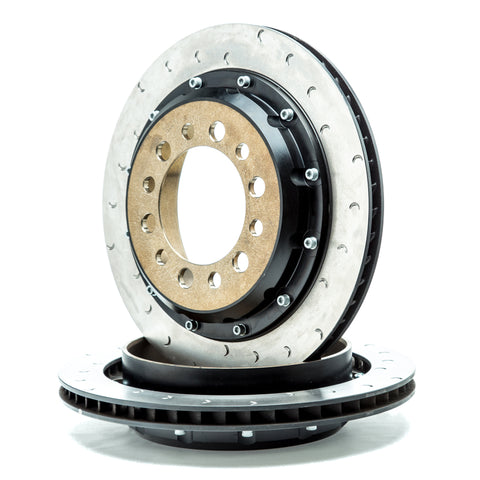 Alcon 07+ Jeep JK w/ 6x5.5in Hub 355x22mm Rotor 4-Piston Red Calipers Rear Brake Upgrade Kit - BKR5059D17