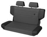 Bestop N-Tumble Seat - 97-06 Jeep Wrangler TJ Rear Trailmax Fold (Center Fabric Insert Black Denim) - 39439-15