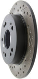 StopTech 06-09 Honda Civic Ex/Si Slotted & Drilled Right Rear Rotor - 127.40040R