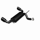 MagnaFlow 07-17 Jeep Wrangler JK 3.8/3.6L Dual Split Rear Exit Black Axle-Back Exhaust - 15160