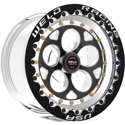 Weld Magnum III 15x10 / 5x4.5 BP / 7.5in. BS Black Wheel - Black Single Beadlock MT - 792B510214F