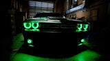 Oracle 15-21 Dodge Challenger Waterproof LED Fog Light Halo Kit - ColorSHIFT - 1236-333