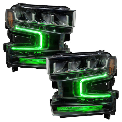 Oracle 19-21 Chevy Silverado 1500 RGB+W Headlight DRL Kit - ColorSHIFT w/o Controller - 1441-334