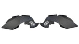 Fishbone Offroad 07-18 Jeep Wrangler JK Logo Aluminum Inner Fenders - Black Powdercoat - FB33073