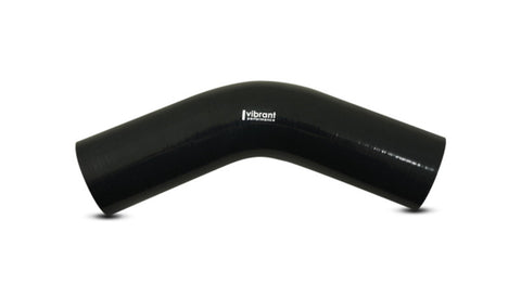 Vibrant 45 Degree Silicone Elbow 2.375in ID x 5.00in Leg Length - Black - 27909