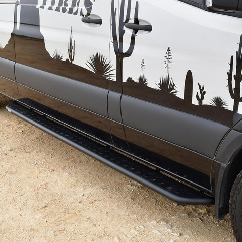 Westin 07-23 Mercedes-Benz Sprinter w/ 144in. Wheelbase Outlaw Nerf Step Bars - Textured Black - 28-31035