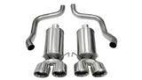 Corsa 09-13 Chevrolet Corvette C6 6.2L V8 Polished Xtreme Axle-Back Exhaust - 14470