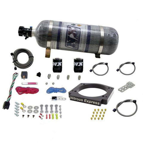 Nitrous Express GM LS 112mm Adapter Plate Kit (100-400HP) w/ 12LB Bottle - 20917-12