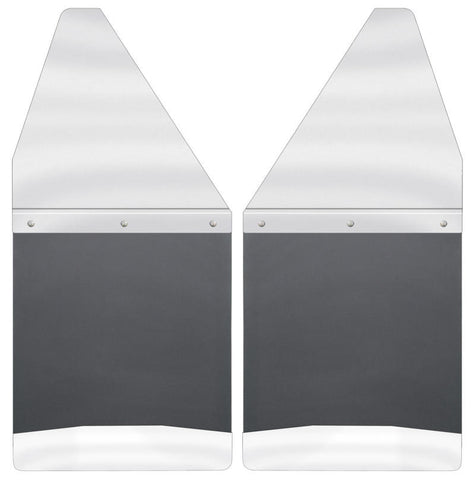 Husky Liners GM 88-00 K1500/K2500 / 99-16 Silverado/Sierra 12in W SS Top Kick Back Front Mud Flaps - 17097