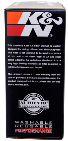 K&N Round Air Filter Assembly 5.25in ID / 5in Height / 5.125in Neck Flange / 1 1/4in Drop Base - 60-1300
