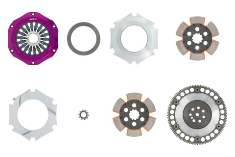 Exedy 1996-1996 Mitsubishi Lancer Evolution IV L4 Hyper Compe-R Twin Cerametallic Clutch Rigid Disc - MM022SBL
