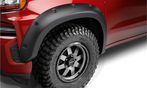 Bushwacker 07-13 Chevrolet Silverado 1500 (Excl. Stepside) Forge Style Flares 4pc - Black - 48106-08