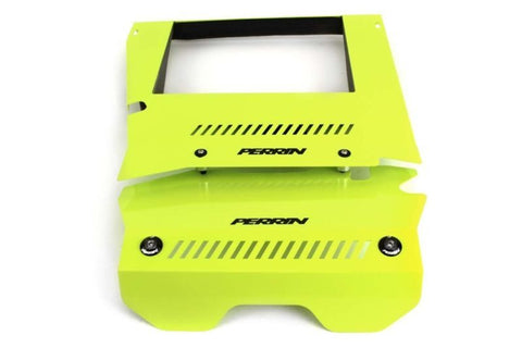 PERRIN 15-21 Subaru WRX Engine Cover Kit (Intercooler & Pulley Covers Incl.) - Neon Yellow - PSP-ENG-165NY