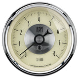 AutoMeter Gauge Tachometer 3-3/8in. 8K RPM In-Dash Prestige Antique. Ivory - 2097