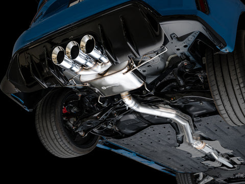 AWE Tuning 2023 Honda Civic Type R FL5 Touring Edition Exhaust w/ Triple Chrome Silver Tips - 3015-52287
