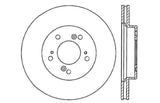 StopTech 97-01 Acura Integra Type R / 97-01 Honda CR-V Slotted & Drilled Right Front Rotor - 127.40026R