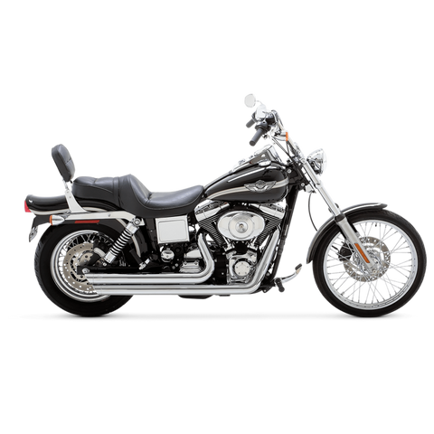Vance & Hines HD Dyna 06-17 Bigshots Staggered Chrome PCX Full System Exhaust - 17338