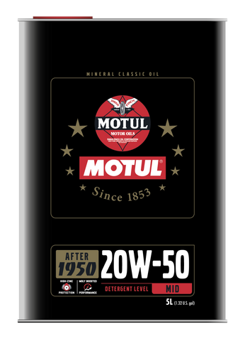 Motul 20W50 Classic Performance Oil - 4x5L - 110622