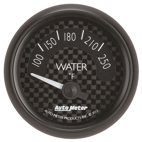 Autometer GT Series 52mm Short Sweep Electronic 100-250 Deg F Water Temperature - 8037
