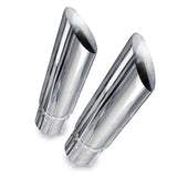 Stainless Works Slash Cut Exhaust Tips 2.25in ID Inlet - 7030225