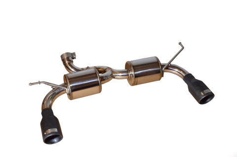 Injen 07-17 Jeep Wrangler JK 3.6L/3.8L 63mm Polished Axle-back Exhaust w/ 4in Black Tips - SES5004P