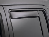 WeatherTech 14+ Chevrolet Silverado Double Cab Rear Side Window Deflectors - Dark Smoke - 81740