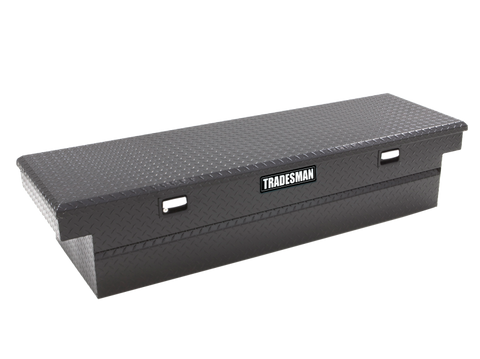 Tradesman Aluminum Single Lid Cross Bed Truck Tool Box (63in.) - Black - 79310