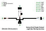 Diode Dynamics Heavy Duty (Single) Output Light Bar Wiring Harness - DD4031