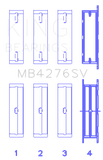 King Land Rover 2.7L TDV6 Sputter Replacement Crankshaft Main Bearings - MB4276SV