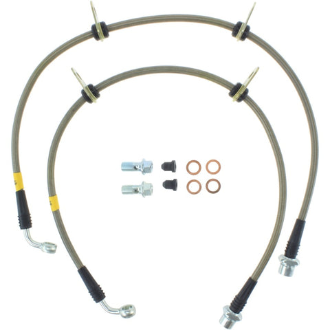 StopTech 12-15 Scion IQ Stainless Steel Front Brake Lines - 950.44028