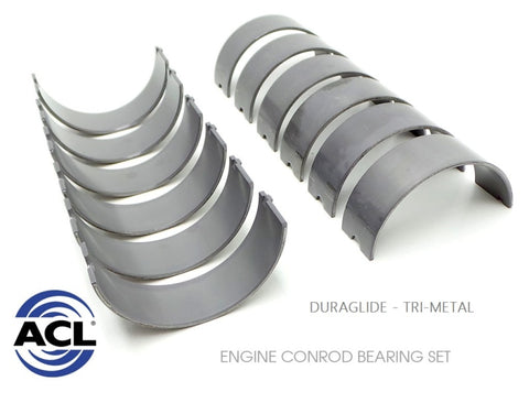 ACL 1962-1998 Ford Prod V8 255/289/302 .40mm Oversized Trimetal Rod Bearing Set - 8B634P-40
