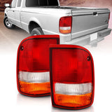 ANZO 1993-1997 Ford Ranger Tail Light Red/Clear (OE) - 311310