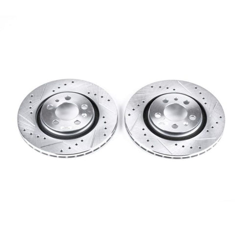 Power Stop 98-06 Volkswagen Beetle Front Evolution Drilled & Slotted Rotors - Pair - EBR615XPR
