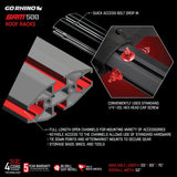Go Rhino SRM500 Quad Rail Kit (For 75in. Long Rack) - Tex. Blk (Rails ONLY - Req. Platform) - 5935073T
