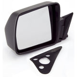 Omix Black Manual Left Side Mirror 84-96 Cherokee (XJ) - 12035.09