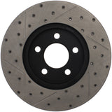 StopTech 03-09 Lincoln Town Car / 03-09 Mercury Grand Marquis Front Right Slotted & Drilled Rotor - 127.61072R