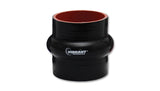 Vibrant 4 Ply Reinforced Silicone Hump Hose Connector - 4in I.D. x 3in long (BLACK) - 2736