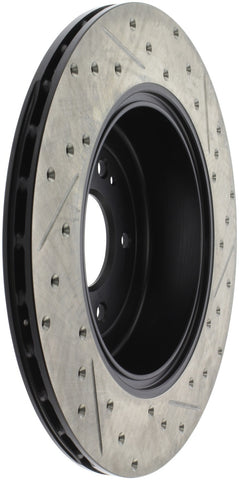 StopTech 10 Hyundai Genesis Coupe w/ Factory Brembo Slotted & Drilled Right Rear Rotor - 127.51035R