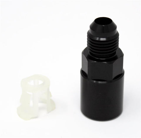 Torque Solution Push-On Quick Disconnect Adapter Fitting: 3/8IN SAE to -8AN Male Flare - TS-FTG-012
