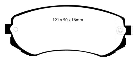 EBC 89-94 Nissan Skyline (R32) 1.8 Yellowstuff Front Brake Pads - DP41279R