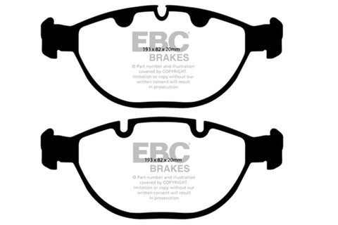 EBC 02-04 BMW X5 4.6 Yellowstuff Front Brake Pads - DP41472R