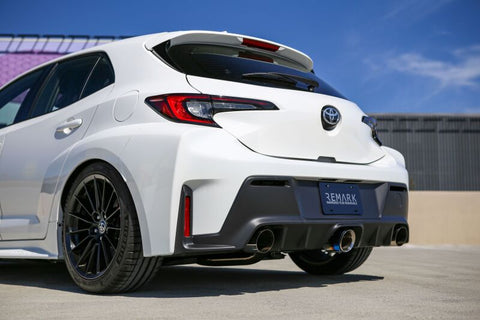 Remark 2023+ Toyota GR Corolla Elite Spec Cat-Back Exhaust w/ Outer Polished & Center Burned TI Tips - RK-C3076T-05