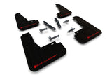 Rally Armor 22-23 Kia EV6 Black UR Mud Flap Red Logo - MF91-UR-BLK-RD