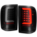 ANZO 1993-1997 Ford  Ranger LED Tail Lights w/ Light Bar Black Housing Smoked Lens - 311360