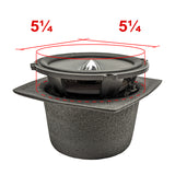 DEI Speaker Baffles 5.25in Round 6.5in Wide 6.5 Height 2.5in Deep Pair - 50321