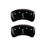 MGP Rear set 2 Caliper Covers Engraved Rear Snake Black finish silver ch - 10010RCNKBK