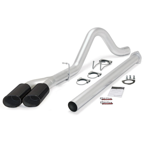 Banks Power 15-16 Ford 6.7L F250-350-450 CCSB/CCLB Monster Exh Sys - Single Dual Exh w/ Black Tip - 49793-B